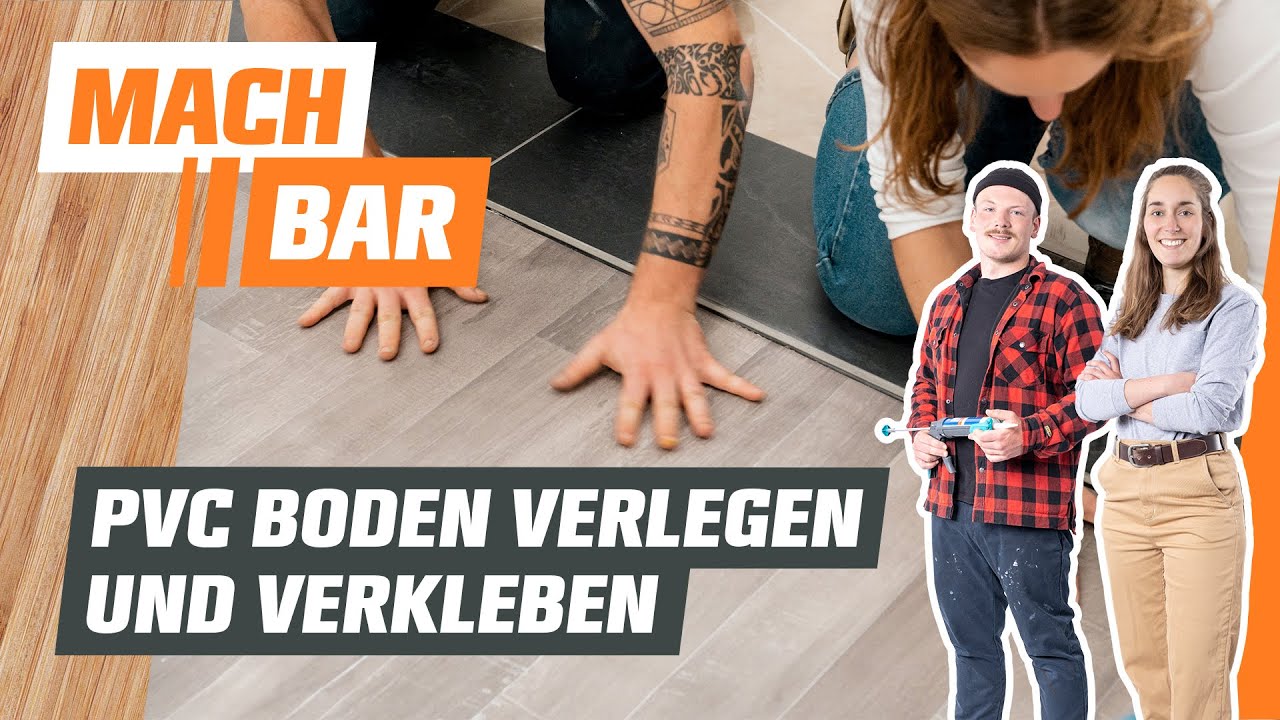 PVC Boden verlegen und verkleben