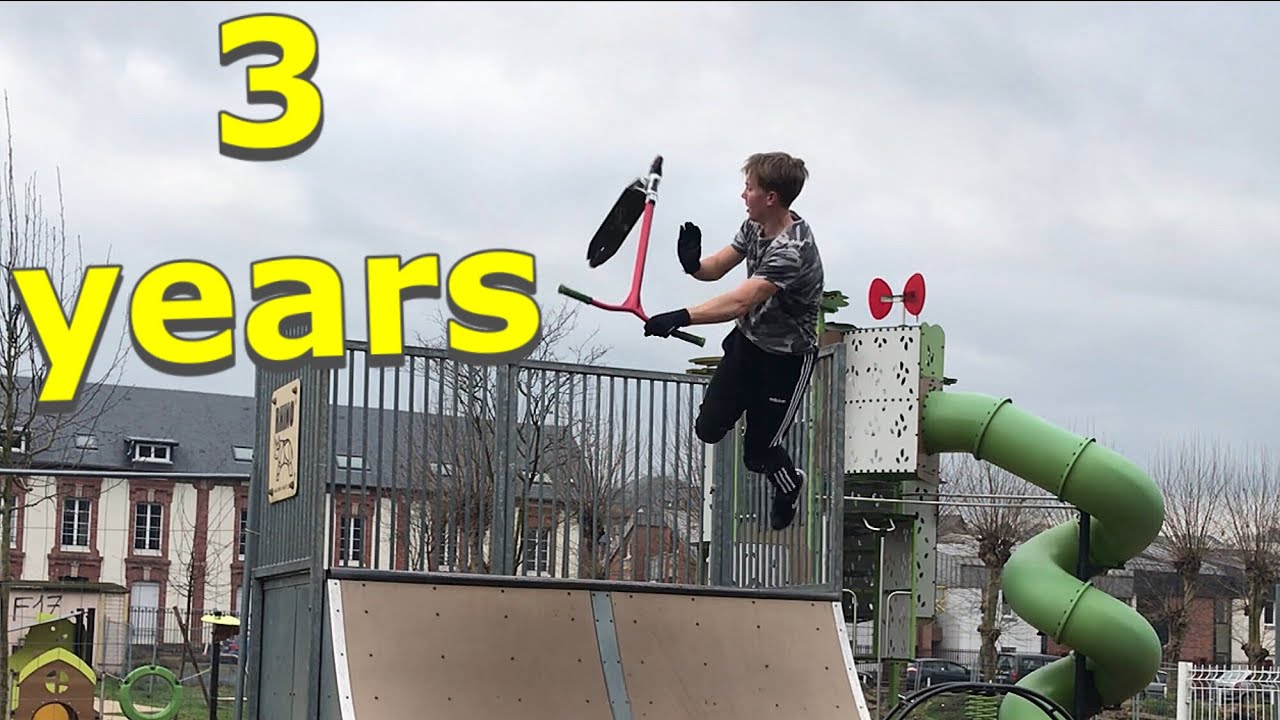 3 years scooter progression | 2018 - 2020