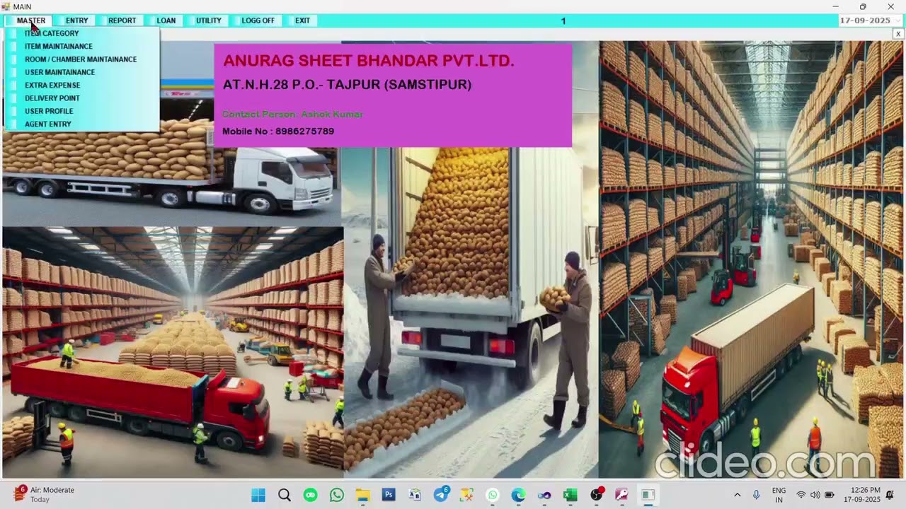 Cold Store Software in Action | Real-Time Workflow & UI Demo