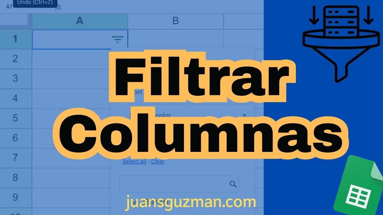 7 métodos para filtrar columnas en Google Sheets