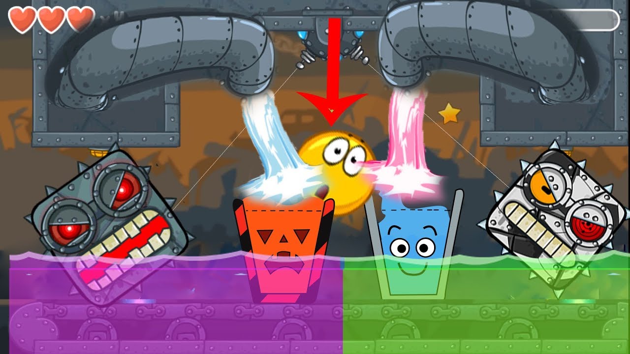 ( Halloween vs Classic ) Happy Glass Ball in RED BALL 4 with ( Soccer + Classic ) BOSS 'Box Factory'