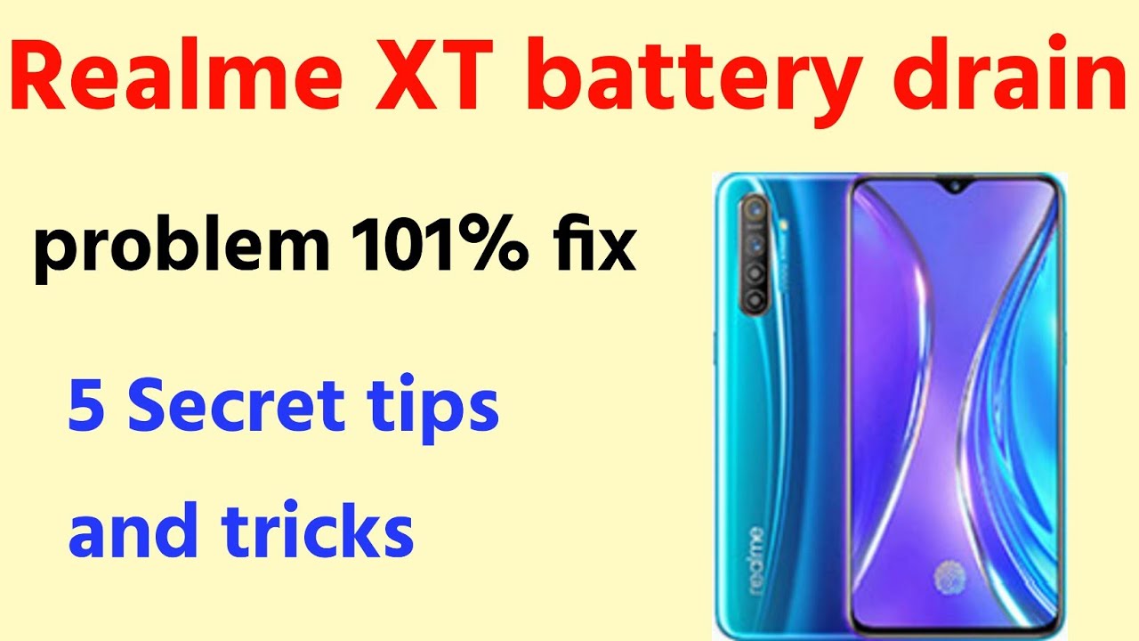 Realme XT battery drain problem fix || How to increase Realme XT battery backup