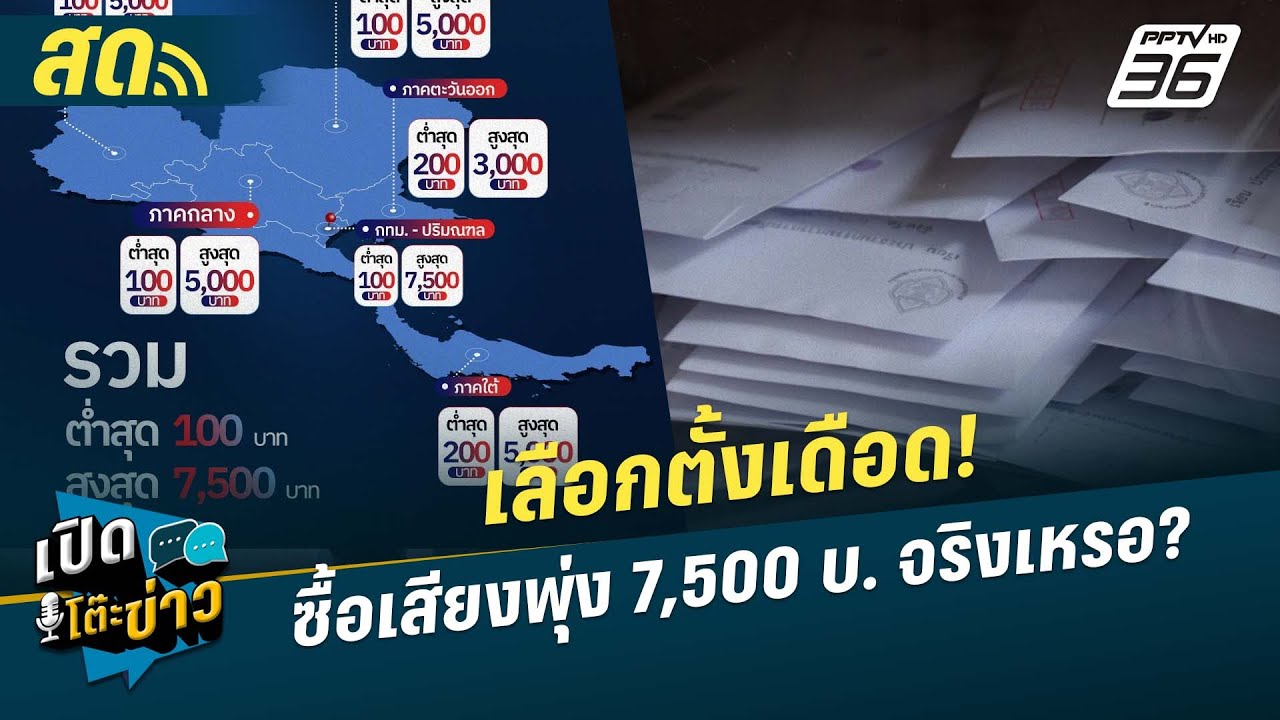 🔴 LIVE เปิดโต๊ะข่าว | เลือกตั้งเดือด! ซื้อเสียงพุ่ง 7,500 บ. จริงเหรอ? | 21 ม.ค.69