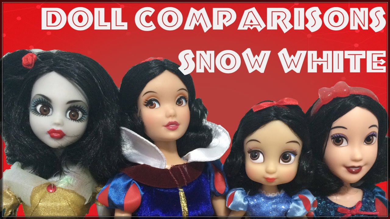 DISNEY PRINCESS ROYAL SHIMMER SNOW WHITE VS ONCE UPON A ZOMBIE DOLL COMPARISONS