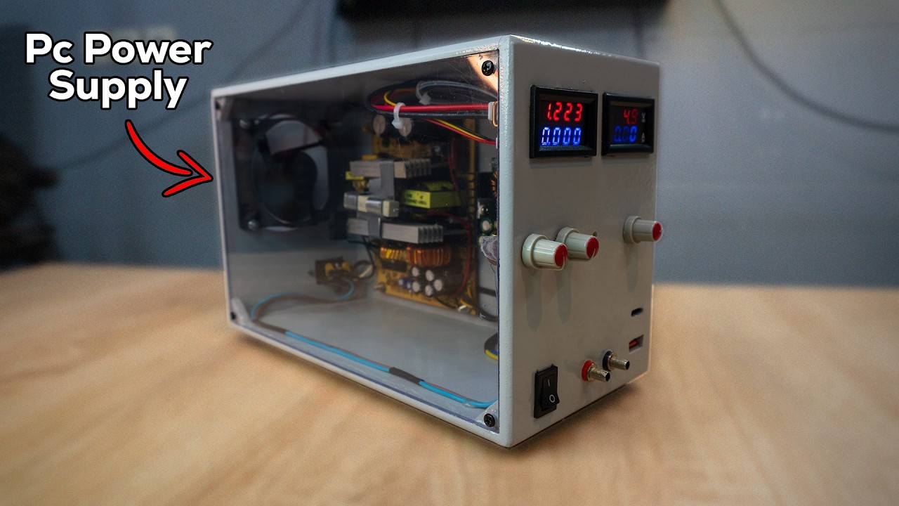 Building a Power Supply With a PC power Supply Plus/ Fast Charging With a Display