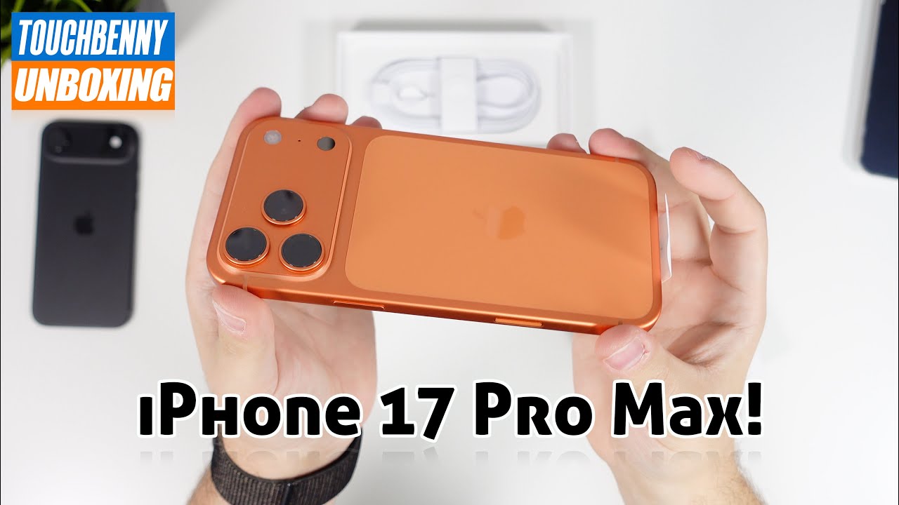 Apple iPhone 17 Pro Max (Cosmic Orange) Unboxing & Hands-On! | Vergleich mit iPhone Air!