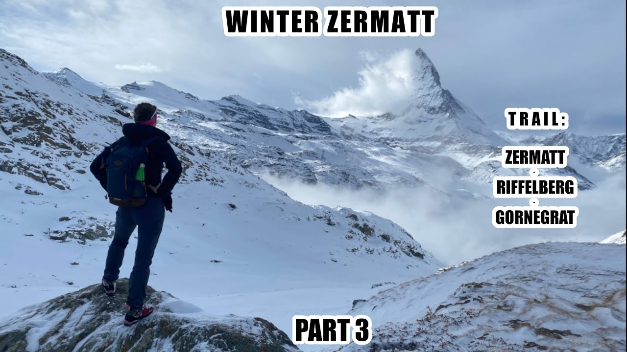 Zermatt - Riffelberg - Gornergrat | Winter hike | English subtitles