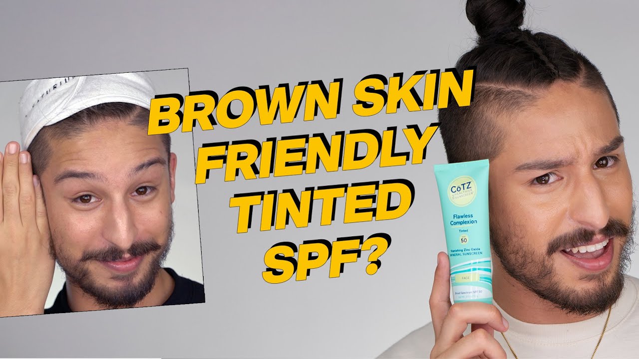 The BEST Tinted Mineral Sunscreen for Brown + Black Skin?!? Cotz Flawless Complexion SPF 50