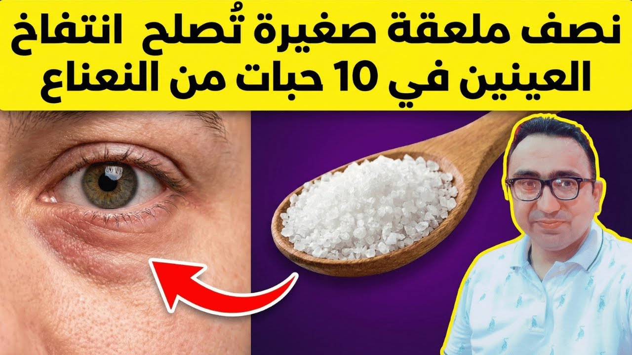حل مشكلة انتفاخ العينين بمكون مطبخي بسيط واحد