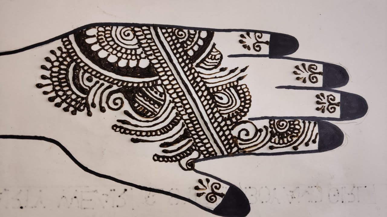 simple aesthetic arabian mehndi design #hennatattoodesign #hennadesigns #livestream 
