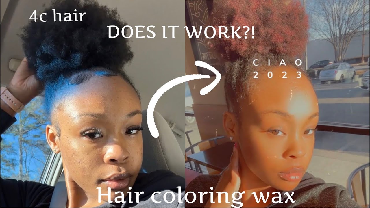 Trying Amazon hair dye wax on my 4c hair (temporary hair dye)|MOFAJANG| Desi Breeze