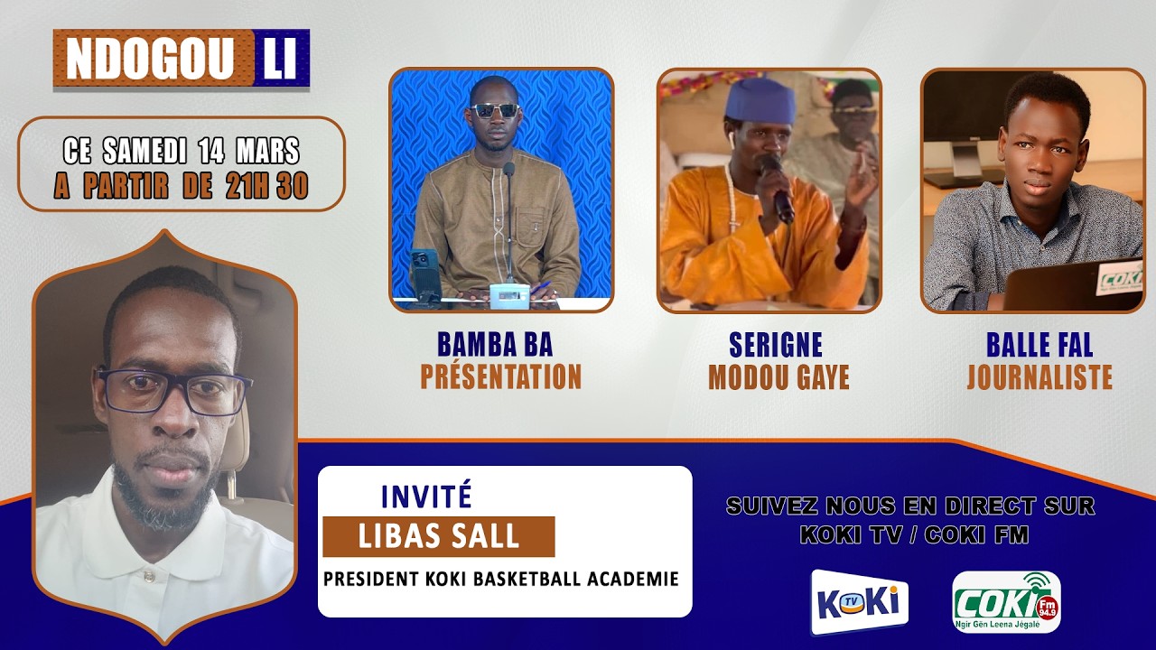 🔴EN DIRECT EMISSION  NDOGOU LI  AVEC BAMBA BA ET SA TEAM / INVITÉE  LIBASS SALL