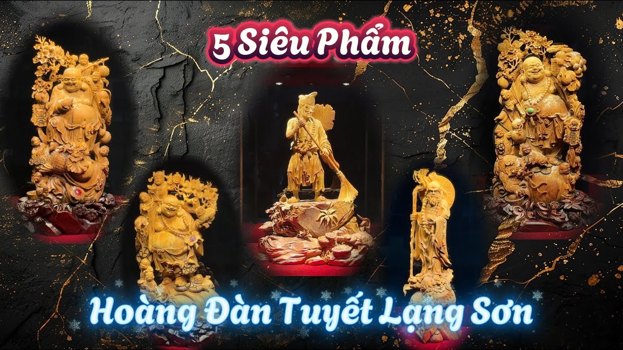 Ngắm 5 tượng gỗ Hoàng Đàn cùng em Nguyễn Hồng 
