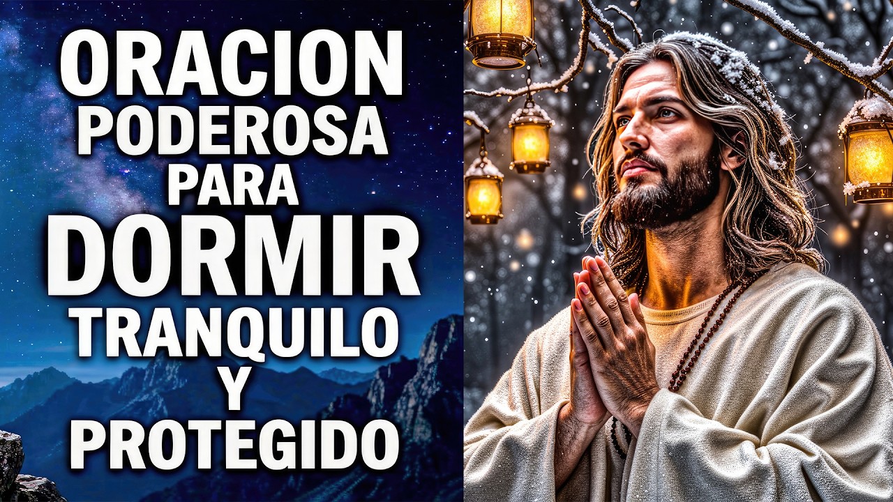 ORACIÓN de la NOCHE | Entrégale Tus Preocupaciones a Dios y Duerme en Paz