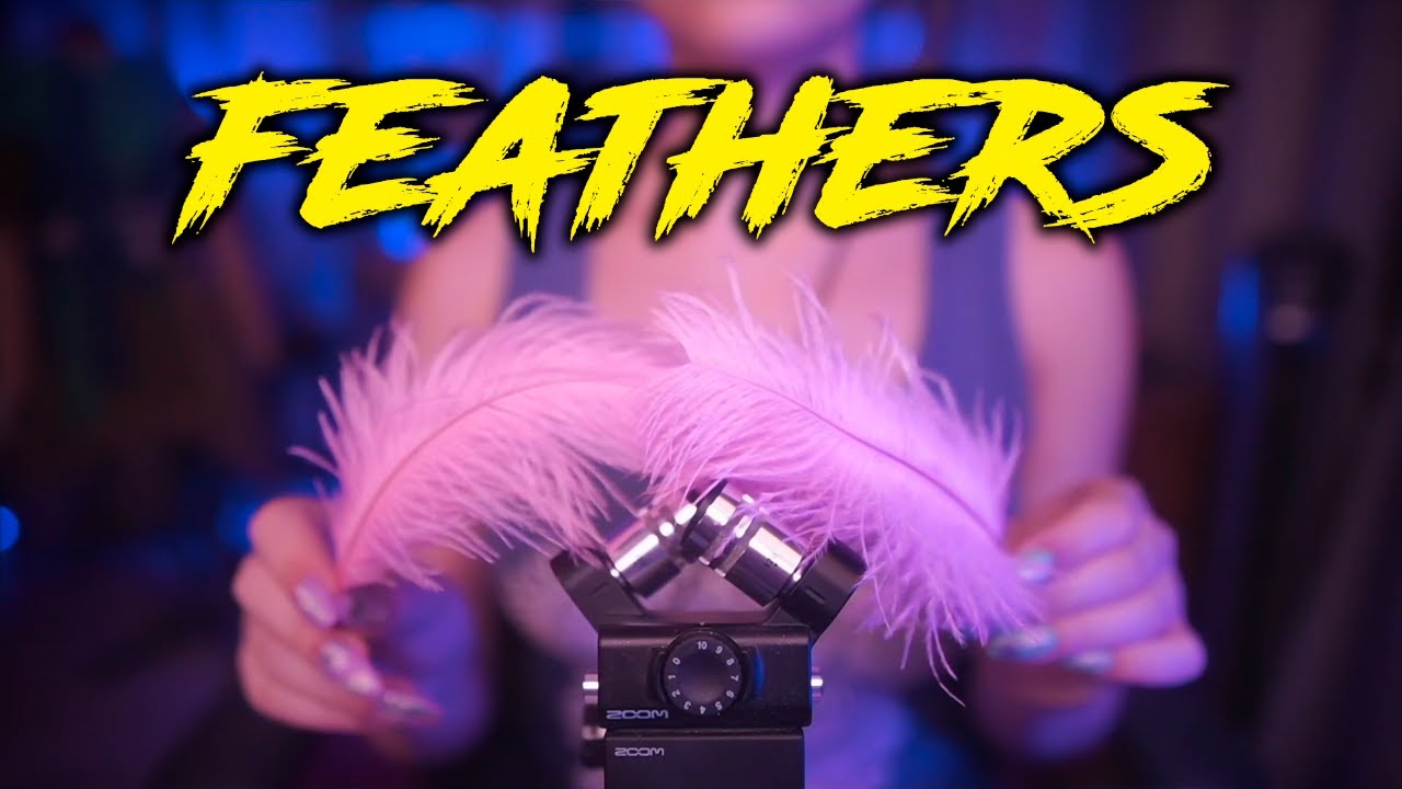 ASMR Intense Mic Brushing with Feathers 💎 No Talking