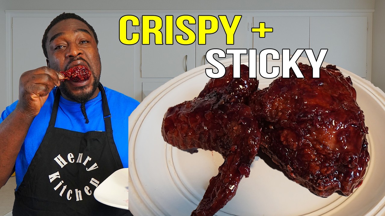 How to Make Jamaican Sorrel BBQ Fried Chicken | Crispy, Sticky & Flavor-Packed