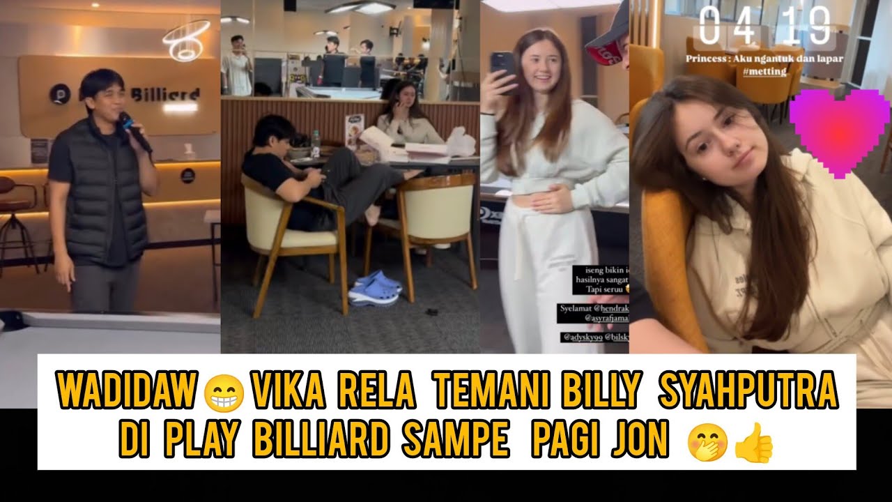 Wadidaw😁 Vika rela  temani Billy syahputra sampai pagi, hari ini bang ada bill di rumpi no secret 😎