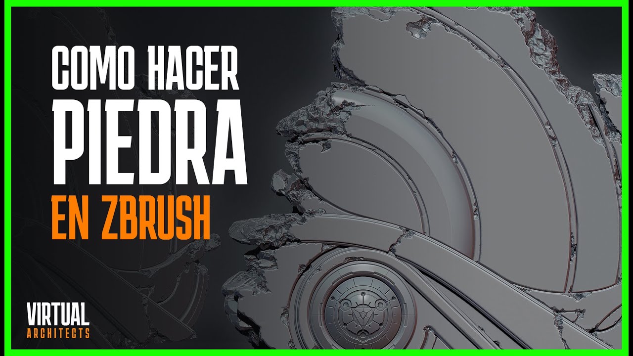 🖌️ Como esculpir PIEDRA en Zbrush!! MUY FACIL