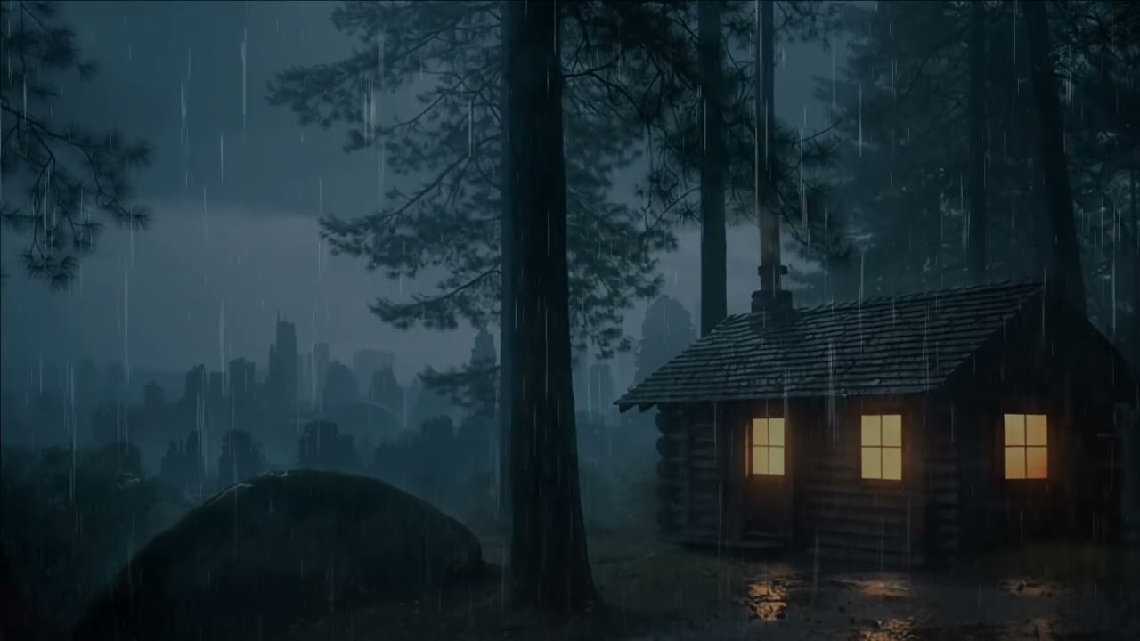 This Rainy Forest Cabin Sound Will Calm You Instantly 🌧️ Deep ASMR for Sleep & Peace