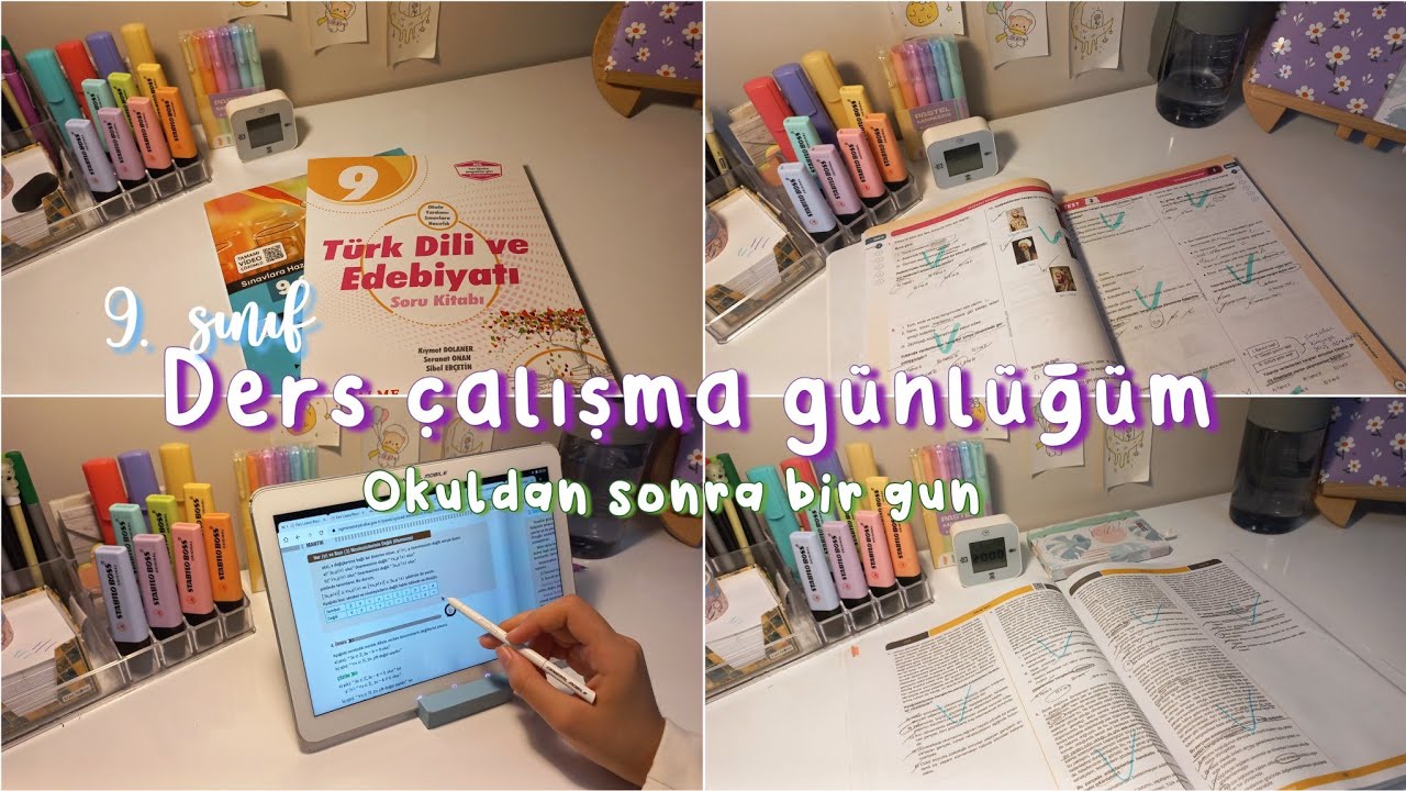9. sınıf ders çalışma günlüğüm 8 | Okuldan sonraki 1 günüm 📚🌷
