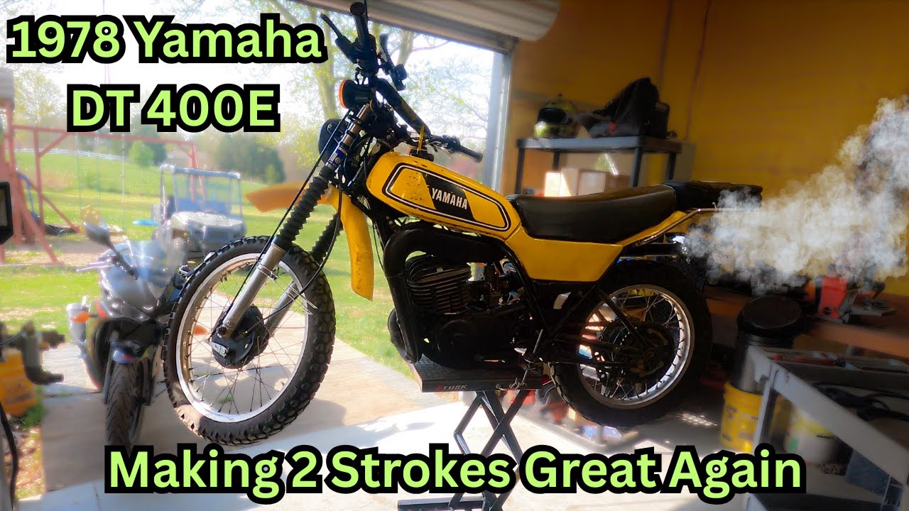 Винтажный Yamaha DT400E 1978 года (этот мотоцикл того же возраста, что и я)