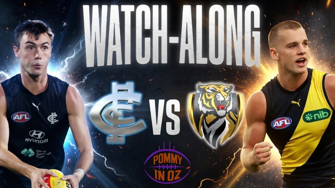 LIVE Watchalong: Carlton vs Richmond | AFL Round 1 2026
