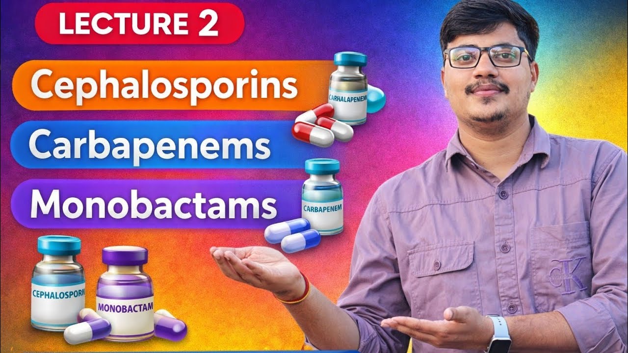 Beta-Lactam Antimicrobials: Cephalosporins, Carbapenems & Monobactams | Pharmacology#Pharmacology 