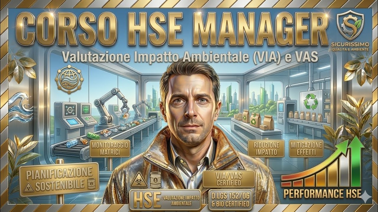 6) Corso HSE MANAGER: Valutazione Impatto Ambientale le competenze tecniche che ti servono♻️💚🚮🚯👩‍🎓