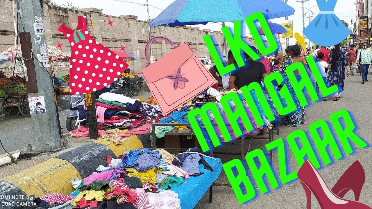 Mangal bazar Alambag Lucknow |Exploring Tuesday Market||cheapest street shopping🛍️💸