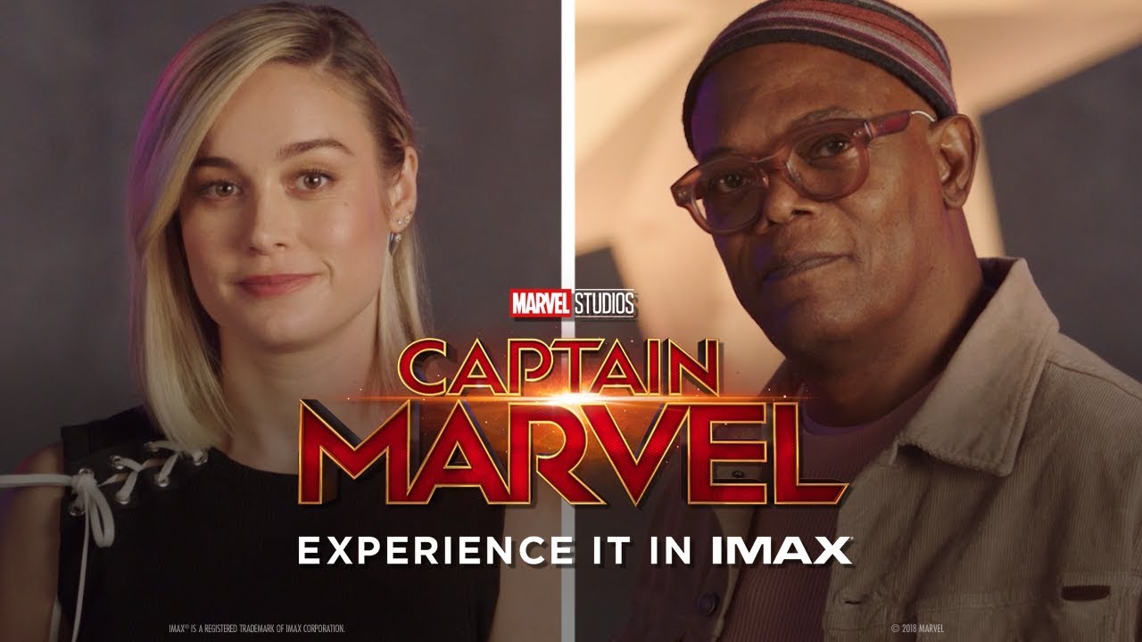 A Message from Brie Larson & Samuel L. Jackson | Experience Captain Marvel in IMAX&reg; Theatres