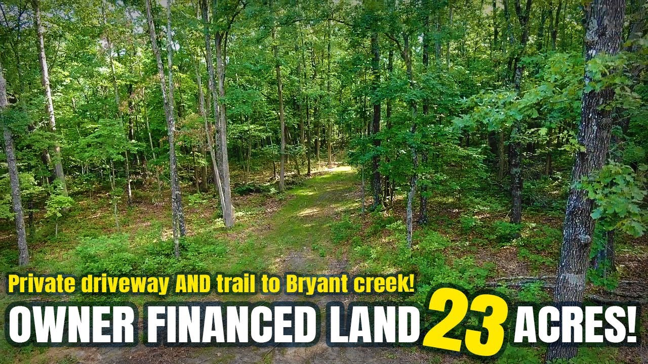 Owner Financed 23 Acres ON Bryant Creek in MO Ozarks! Private driveway AND trail to creek! ID#PH19