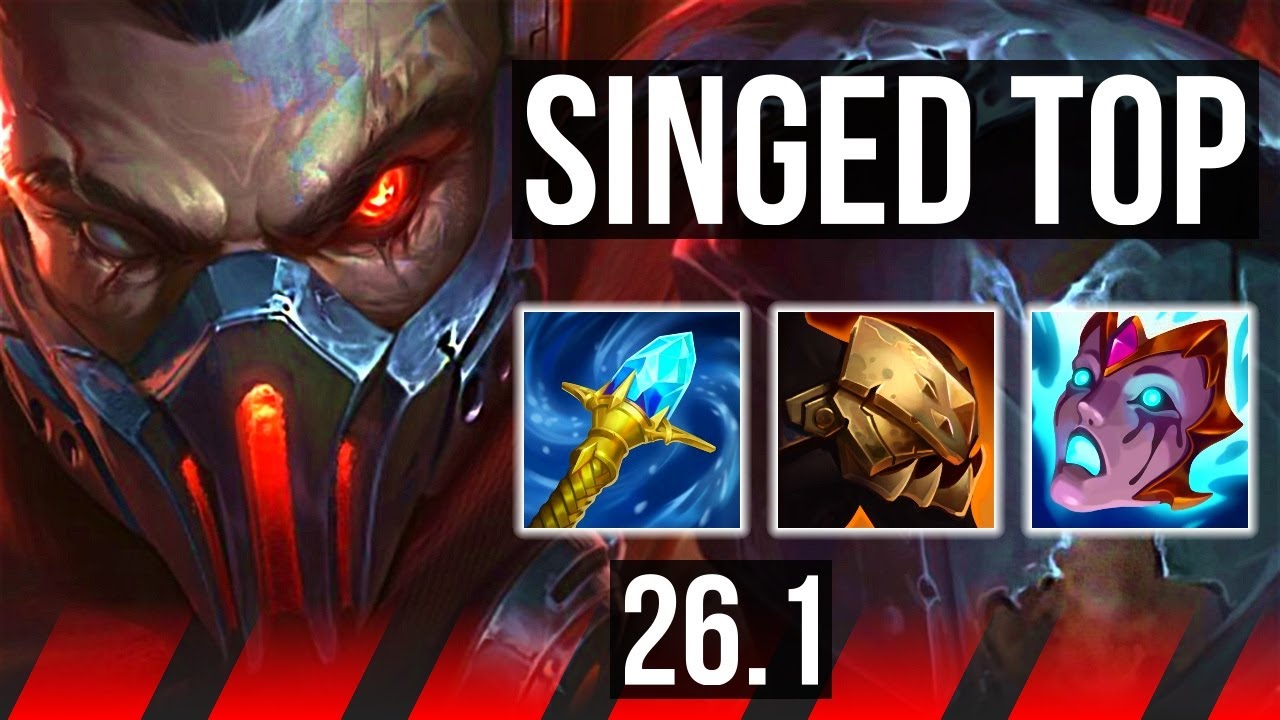 SINGED vs GAREN (TOP) | EUW Diamond | 26.1
