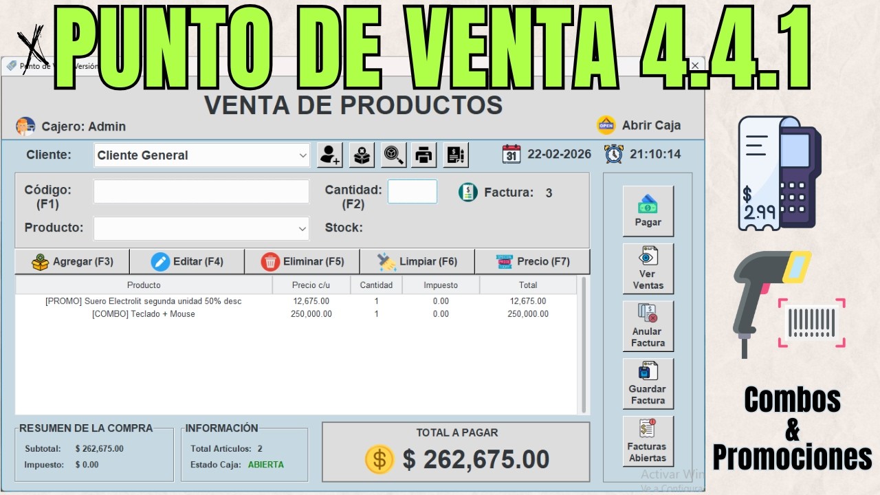 Software Punto de Venta 4.4.1 | Combos y Promociones ✅