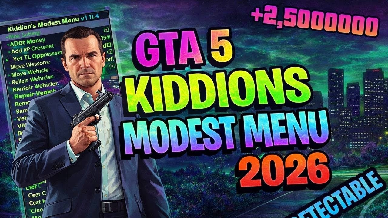 GTA 5 MOD MENU KIDDIONS | FREE UPDATE GTA 5 Enhanced & Legacy | 2026 Money Glitch