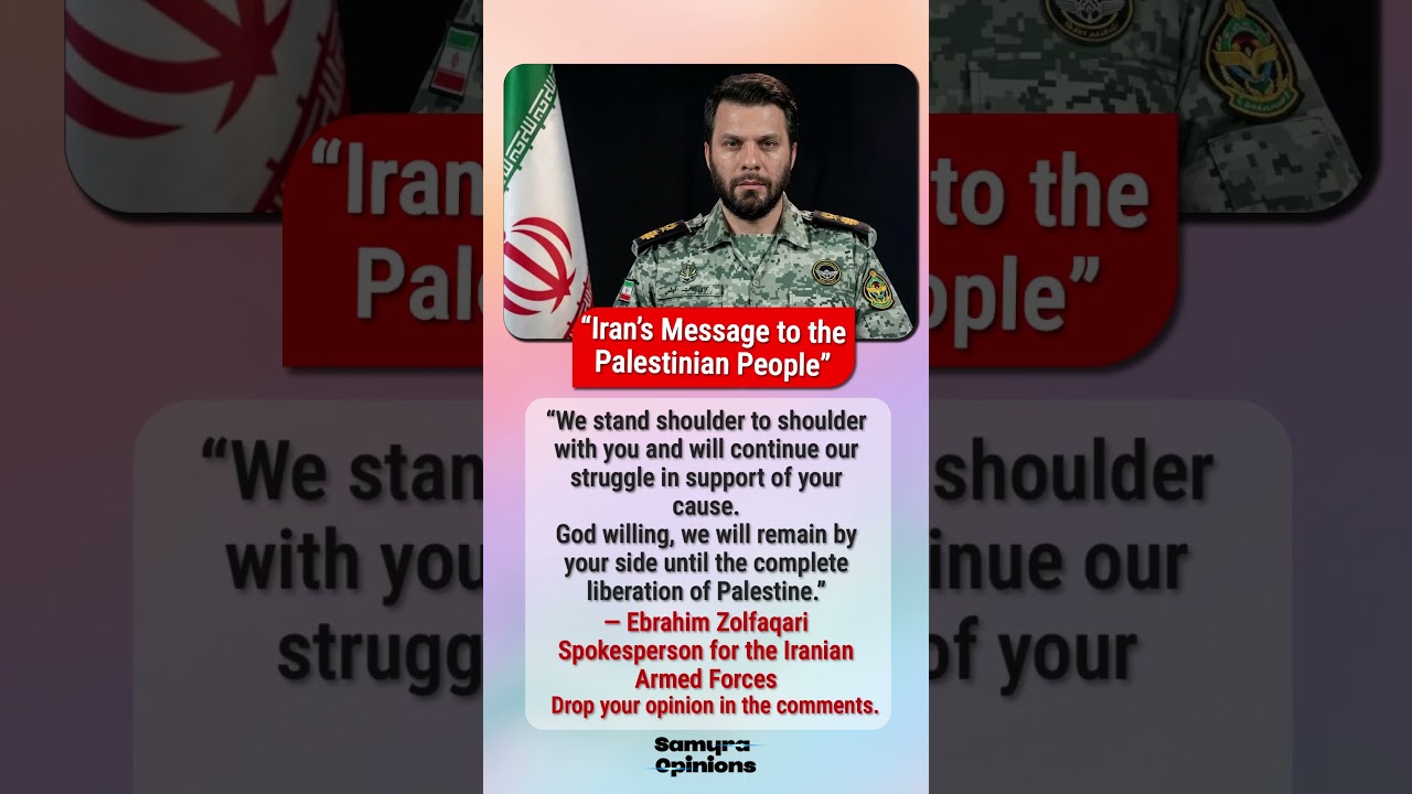 &ldquo;We Stand With Palestine&rdquo; &mdash; Iran&rsquo;s Military Spokesman Sends Strong Message #trendingnow