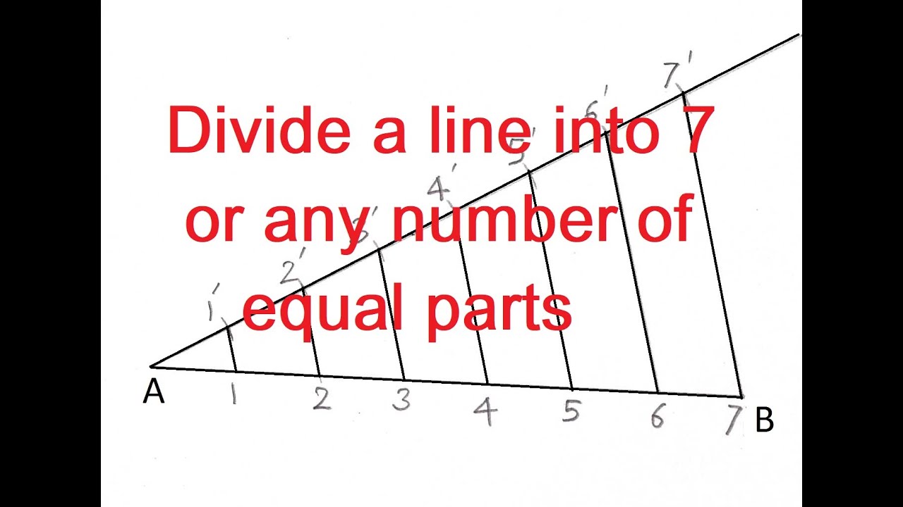 2.5b-Divide a line into 7 equal parts