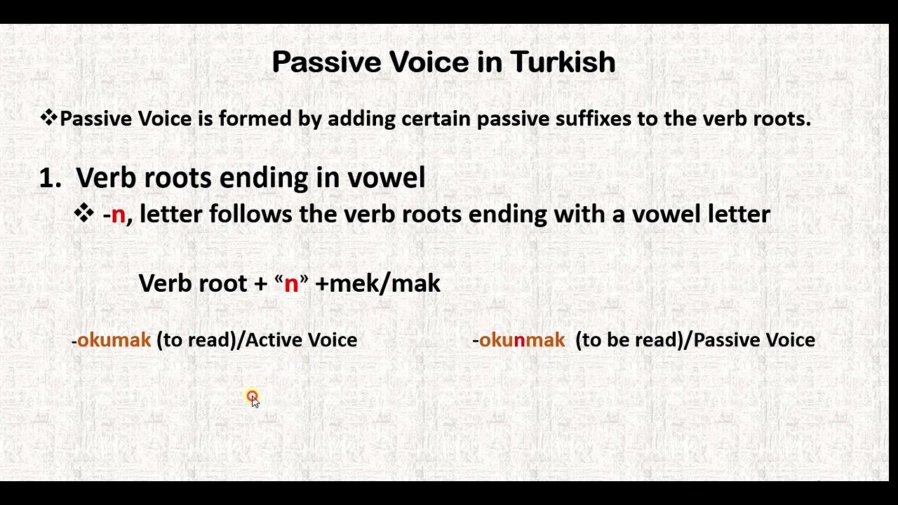 Learn Turkish: Passive Voice & Passive Sentences in Turkish