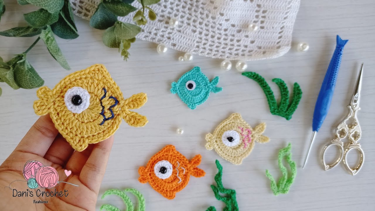 🤩tutorial completo| aplicación de pez 🐟 y algas marinas🌾