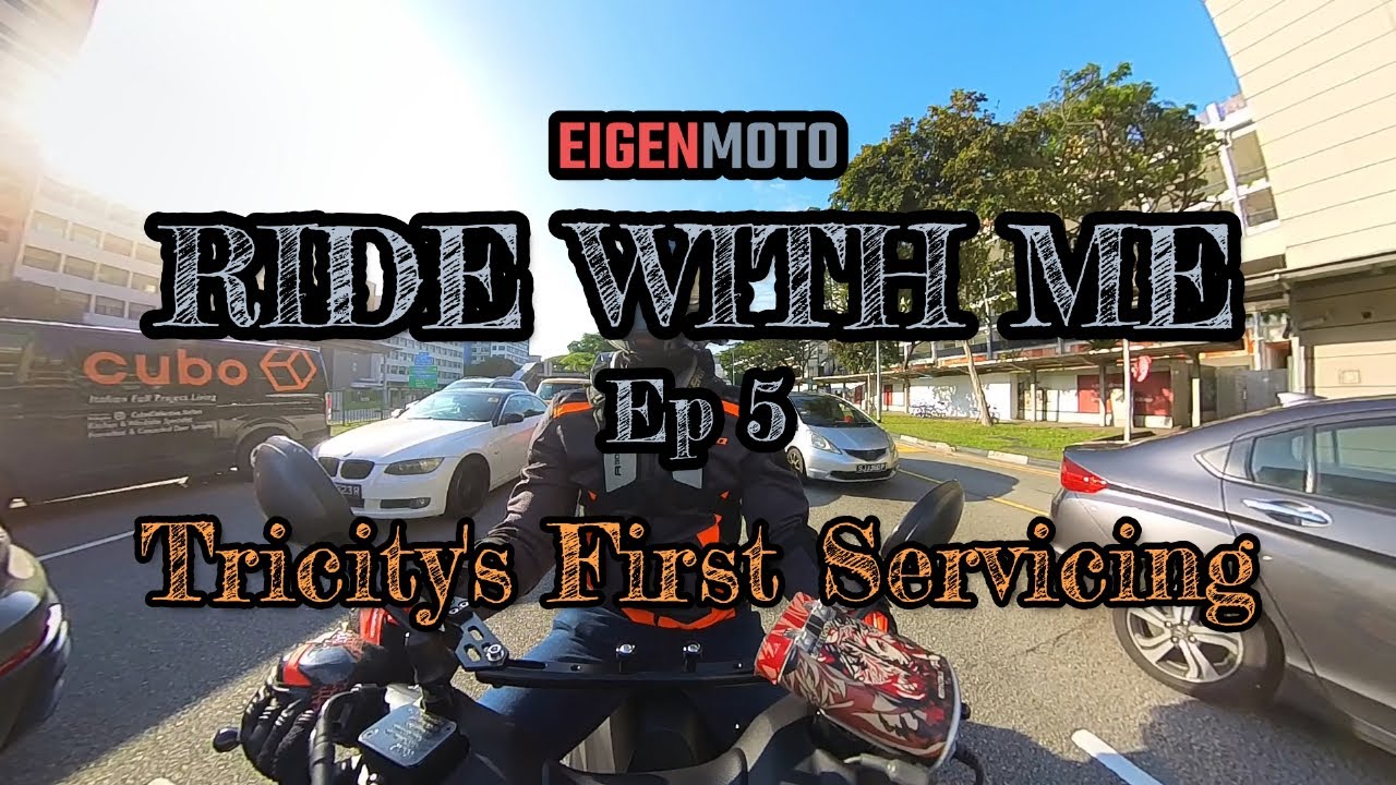 Ride with me! Ep 5 - First Servicing for the Tricity 155!