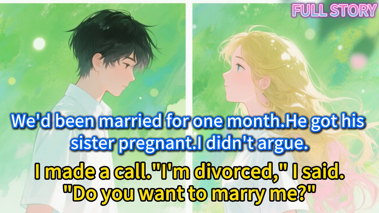 We’d been married for one month.He got his sister pregnant.I didn’t argue.I made a call.“I’m...