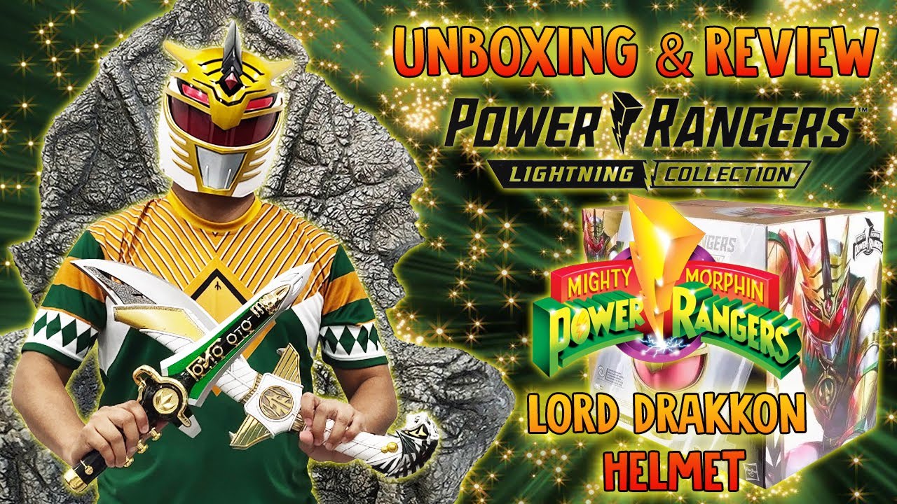 DARK MORPH ! Mighty Morphin Power Rangers Lord Drakkon Helmet Lightning Collection  Unboxing Review