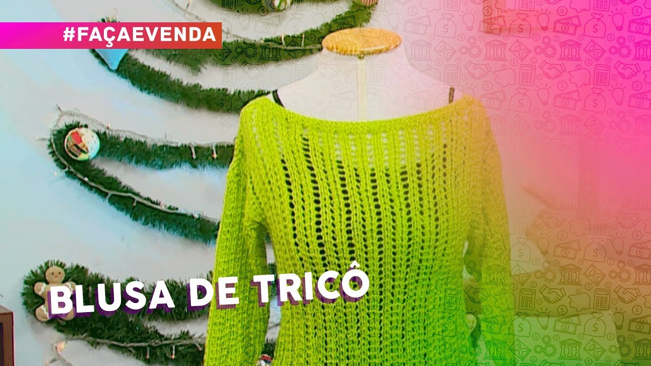 Blusa de tricô por Vitória Quintal
