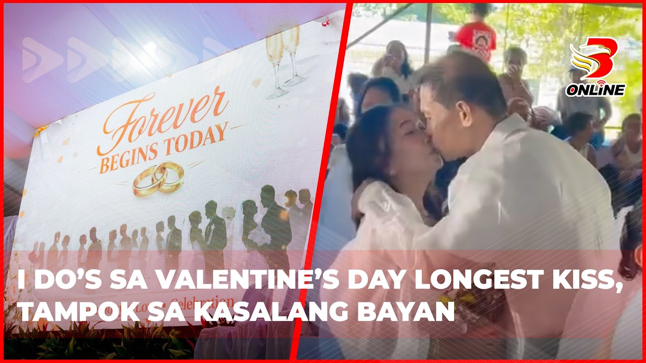 I Do’s sa Valentine’s Day Longest kiss, tampok sa Kasalang Bayan
