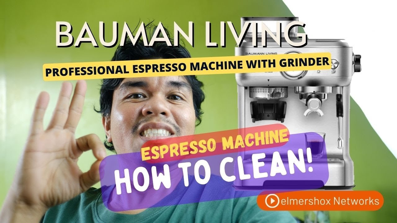 CLEAN hacks Regularly Beans GRINDER Baumann living professional espresso machine Video TUTORIAL