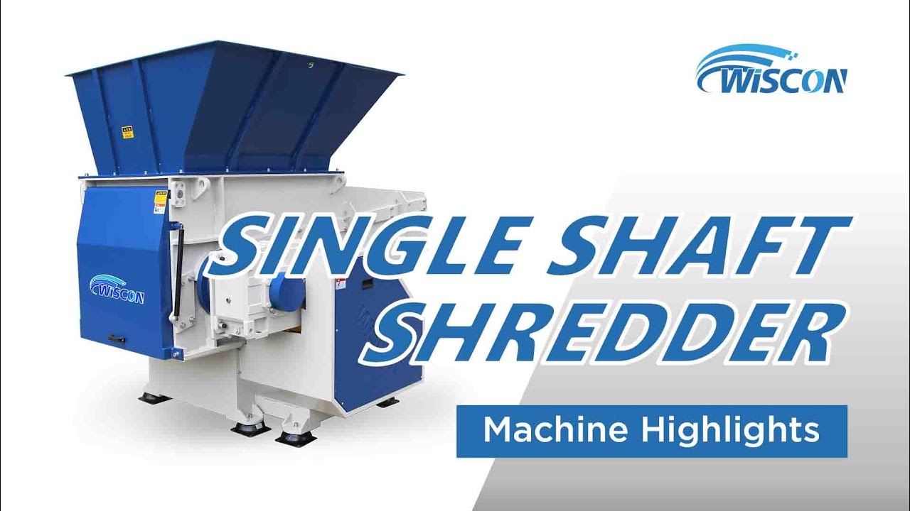 One Shaft Shredder Highlight - Waste Shredder - Wiscon Envirotech Inc.
