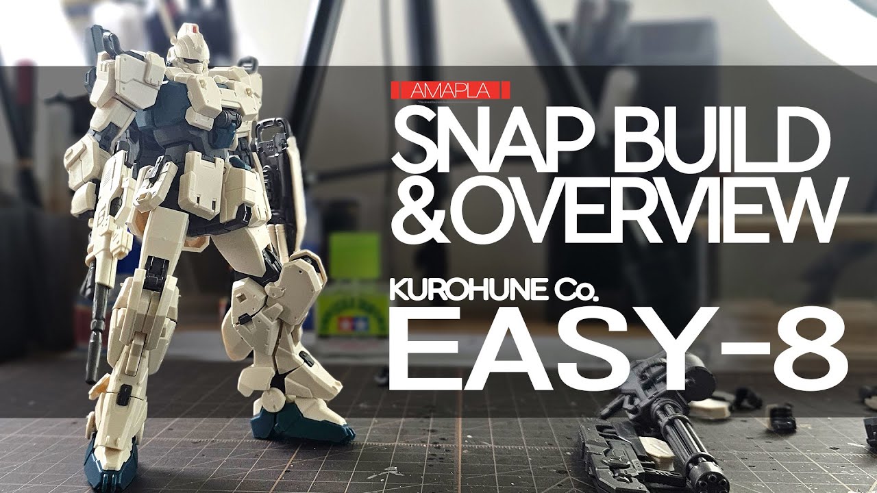 흑선모형-EASY-8 가조립, 둘러보기, 리뷰 (KUROHUNE-EASY-8 SNAP BUILD & OVERVIEW) #EZ-8 #GUNPLA #speedbuild #08TEAM