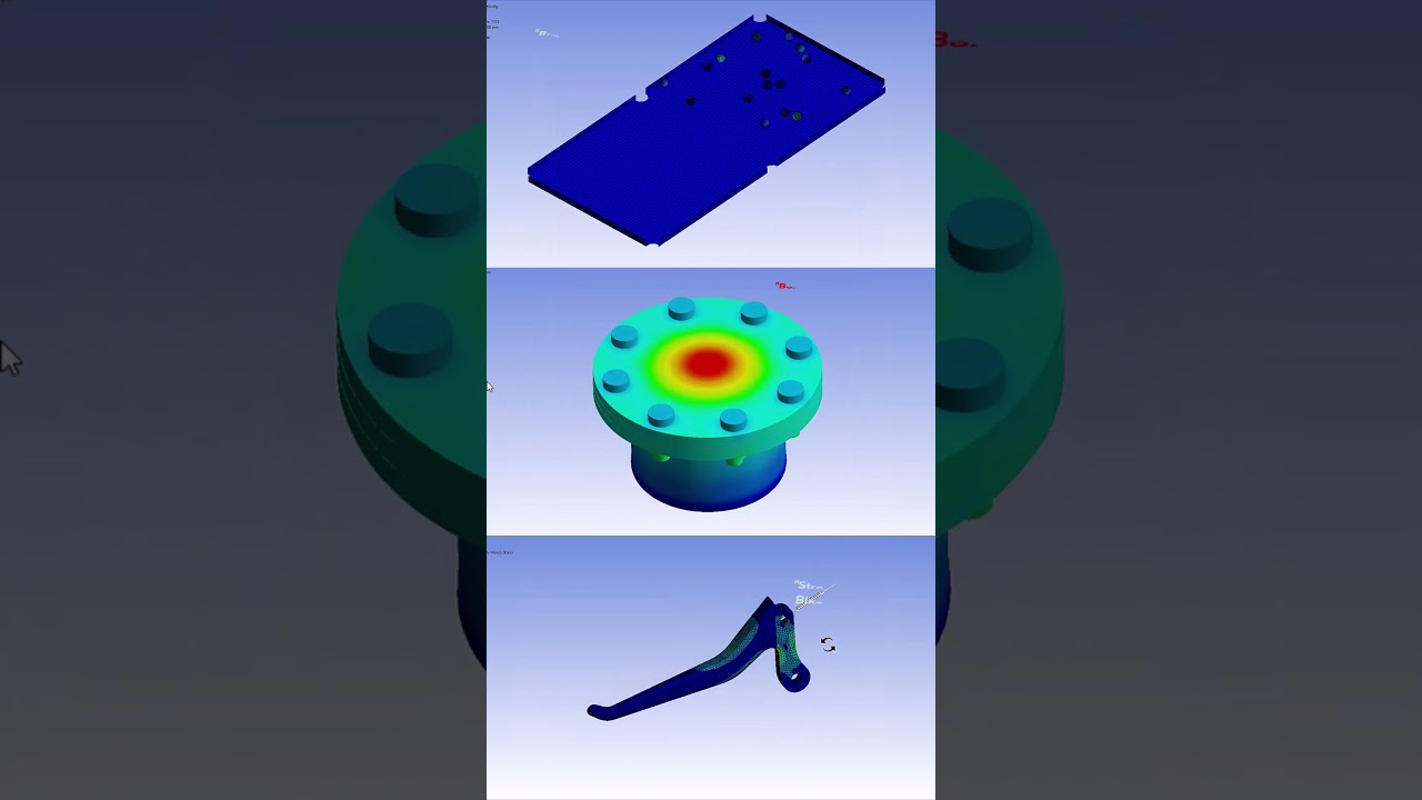 FEA Analysis Case-Studies 02  #mechanical #engineering #automotive #aerospace #simulation #fea #cad