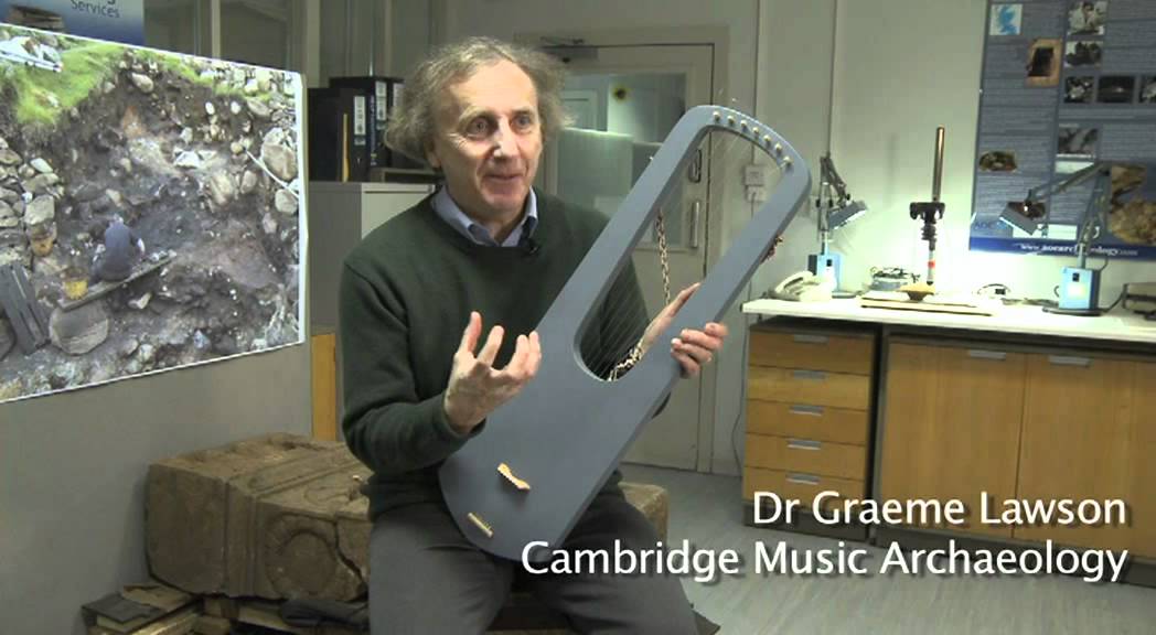 Ancient Stringed Instrument - Replica being played