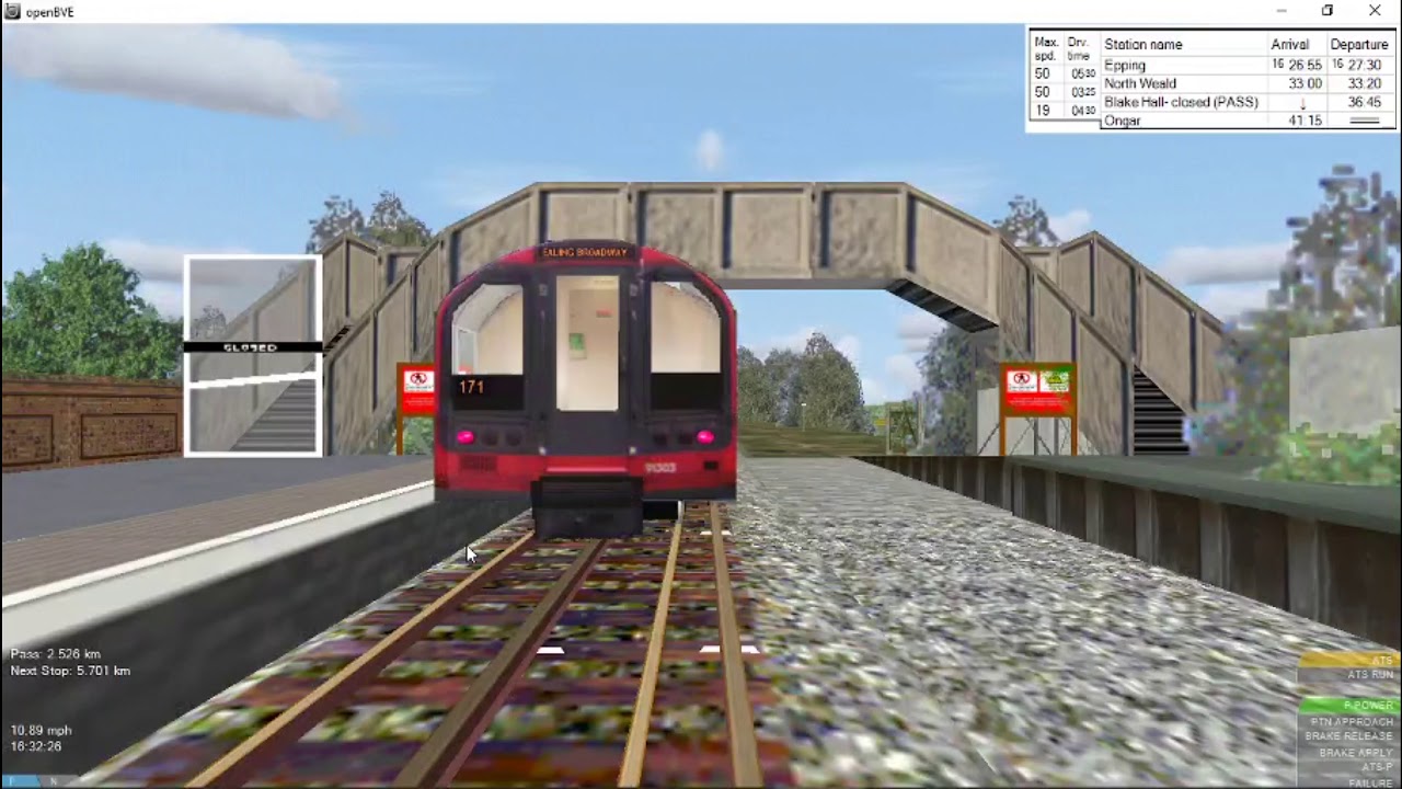 (Intro and Outro) OpenBVE Central Line: Epping - Ongar Railway