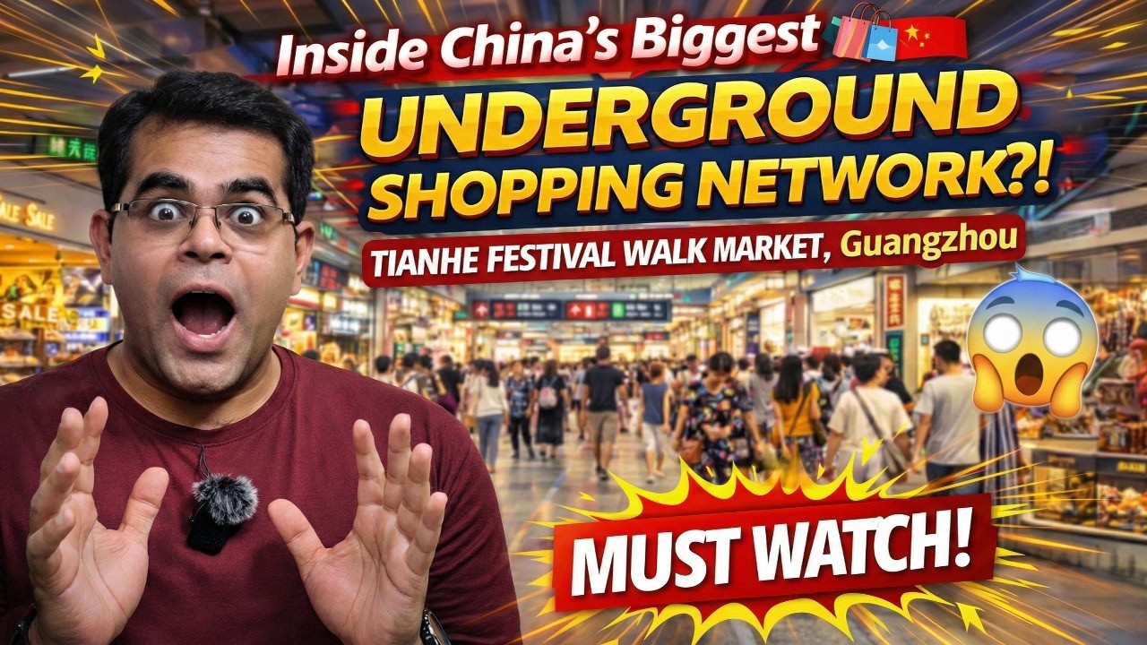 Inside China&rsquo;s Biggest Underground Shopping Network 🛍️ Tianhe Festival Walk Market, Guangzhou 🇨🇳